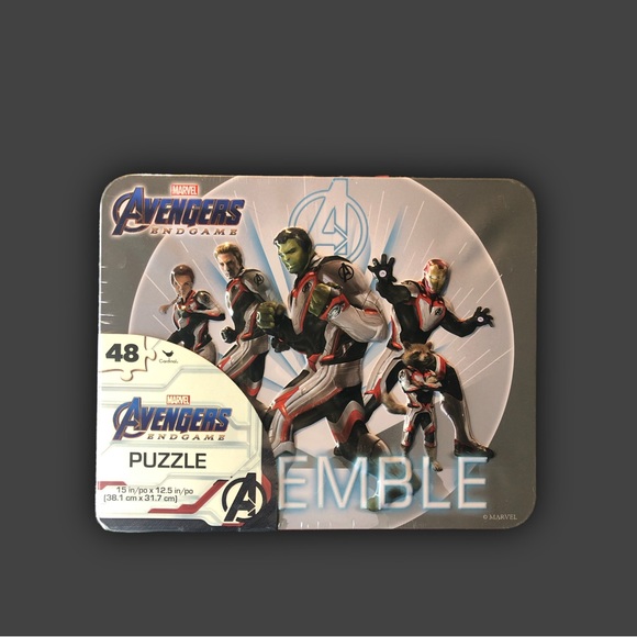 ⚡️3/$24⚡️ MARVEL AVENGERS ENDGAME Puzzle Set In Collectible Lunchbox NEW - Picture 3 of 3